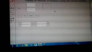 Database Manipulation using Data bound controls in visual basic