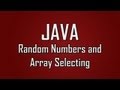 Learn Java - #23 - Random Numbers and Selecting From Arrays