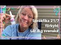 Språkfika förkyld - Lär dig svenska @svenskamedmarie