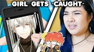 Girl Gets Caught "Cheating" with Anime Boys