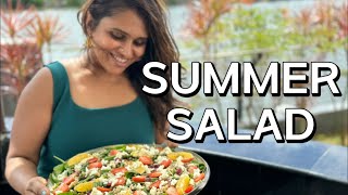 Baby spinach and couscous salad ( summer salad ) | kitchen tales by Neethu