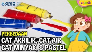 Perbedaan Cat Akrilik, Cat Air, Cat Minyak dan Pastel