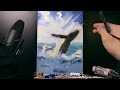 asmr 4 hours of painting with oils soothing sounds no talking