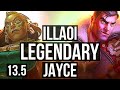 ILLAOI vs JAYCE (TOP) | 10 solo kills, 2.9M mastery, 1200+ games, Legendary | KR Master | 13.5