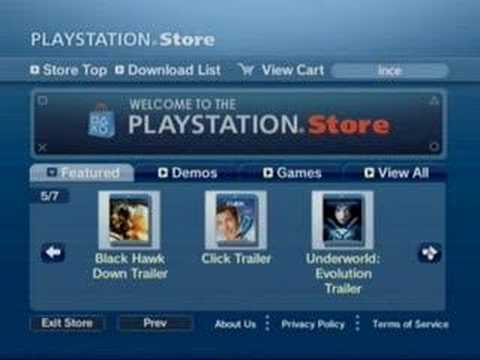 PS3 User Interface