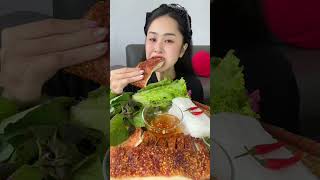 Bánh Hỏi Heo Quay Nguyên Tảng Quá Đã #dungthichan #mukbang #food