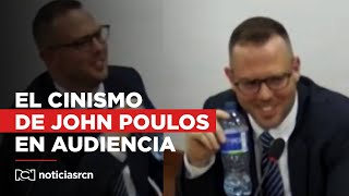 El cinismo de John Poulos en la audiencia donde aceptó haber matado a Valentina Trespalacios