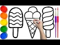 How to Draw Ice Cream Easy for Beginners - Ks Art