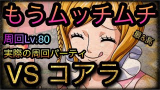 トレジャーマップ！VS コアラ！実際の周回パーティ！周回Lv.80！ ［OPTC］［トレクル］［ONE PIECE　Treasure　Cruise］［원피스 트레져 크루즈］［ワンピース］