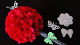 ABC TV | How To Make Paper Rose Balls | Flower Die Cuts - Craft Tutorial