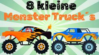 8 kleine Monster Truck´s 🛻 Kinderlieder zum Mitsingen 👹 Abzählreime