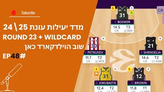 מדד יעילות - פרק 48 עונת 24/25 - שוב הוילדקארד כאן | פודקאסט פנטזי יורוליג - PirELFantasy