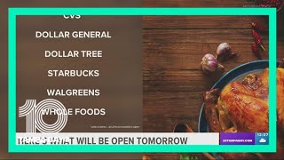Last-minute shopping plans? Here's a list of stores open on Thanksgiving Day