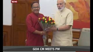 Goa CM Laxmikant Parsekar meets PM Modi in New Delhi