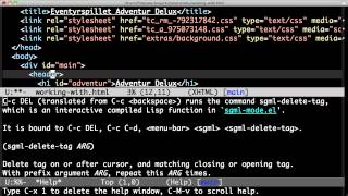 Emacs Rocks! Episode 12: Working with HTML