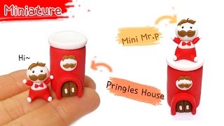 [Miniature Pringles] 미니어쳐 Mr.프링글스 \u0026 집 만들기