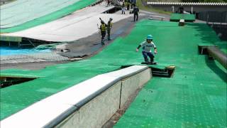 HOW TO 　Yuukichi 　SNOWBOARD WATER JUMP　S-air　　ウォータジャンプ　西武園