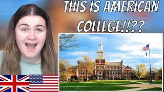 Brit Reacts to College Life In The US vs College Life In The UK