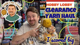 I snagged some HUGE DEALS on Hobby Lobby Clearance Yarn. Come unbag it with me...