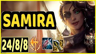 SAMIRA VS MISS FORTUNE - 24/8/8 KDA ADC GAMEPLAY