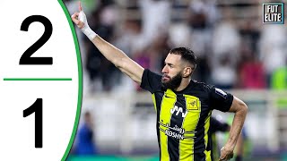 BENZEMA Scores Again - Al Ittihad vs Al Wehda 2-1 Highlights & Goals 2024