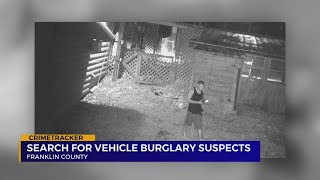 Search for vehicle burglary suspects in Franklin County, TN