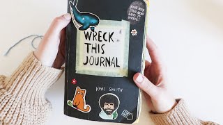 MY COMPLETE WRECK THIS JOURNAL !! // finished wreck this journal flip through