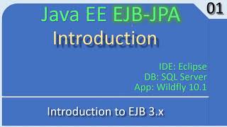 Introduction to EJB | JavaEE EJB JPA Tutorials #01