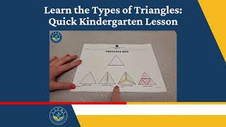 Triangles and Triangle Shapes - a Quick Kindergarten Online Learning Lesson - The Montessori Way