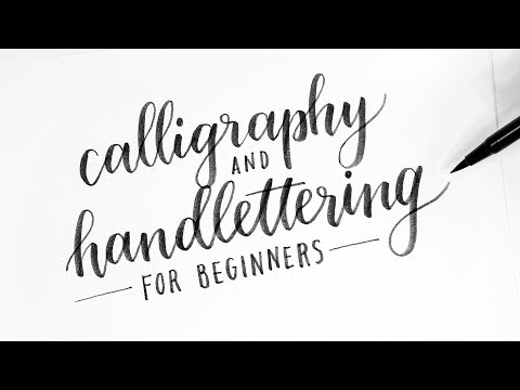 What is calligraphy and example?