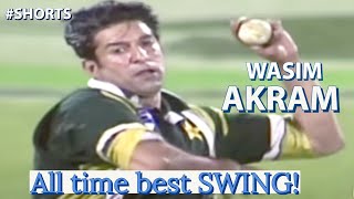Wasim Akram reverse Swing | Wasim Akram Swing bowling | The King of Swing #shorts