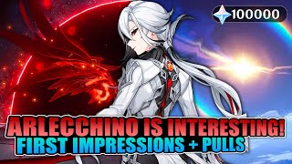 Arlecchino is GAME-CHANGING! My First Impressions + Pulls | Genshin Impact