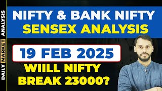 NIFTY PREDICTION FOR TOMORROW | 19 FEBRUARY| BANK NIFTY PREDICTION| NIFTY LIVE TRADING| NIFTY EXPIRY