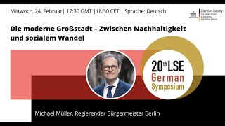 Die moderne Großstadt - zwischen Nachhaltigkeit \u0026 sozialem Wandel mit Michael Müller