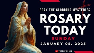 ROSARY SUNDAY 💜 Rosary Today: January 05 💜 Glorious Mysteries of The Rosary