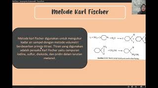 Analisis Kadar Air Metode Karl Fischer