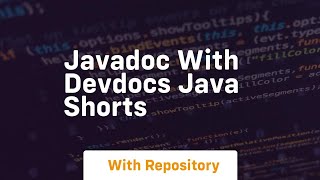 Javadoc with devdocs java shorts