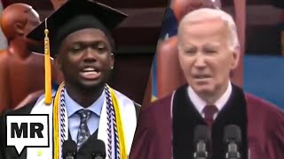 Biden's Morehouse Speech Countered By Students Protesting In Solidarity With Gaza