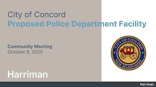 New Police Station Community Information Session