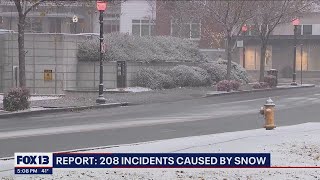 WSP: 208 incidents in the Peninsula area due to snow | FOX 13 Seattle