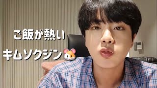 【BTS日本語字幕】ご飯が熱いキムソクジン🐹 BTS Eat Jin