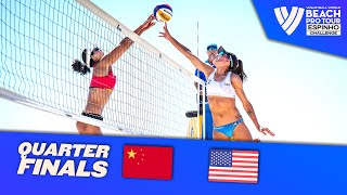 Xue/X. Y. Xia vs. Kraft/Stockman - Quarter Finals Highlights Espinho 2023 #BeachProTour