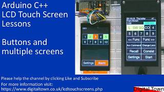 #191 Arduino C++ LCD Touch Screen - Buttons and multiple screens with TFT_eSPI Library