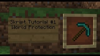 World protection Skript Tutorial #1