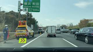 東名高速道路〜小田原厚木道路 (港北PA〜小田原東IC) Driving to Odawara-higashi IC from Kohoku PA on the Expressway