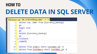 34 How do I DELETE data from SQL table