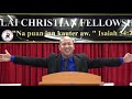 Thosal ni sermon: Pastor Henry vl Hmangaih- Jesui' Thawhsalnak Thlawsuah