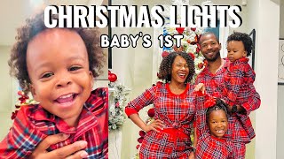 BABY'S 1ST CHRISTMAS LIGHTS: Christmas town, USA