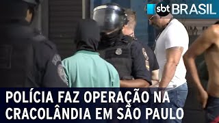 Polícia faz operação na Cracolândia em São Paulo | SBT Brasil (10/04/23)