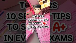 10 secret tricks of a topper in exams (99.9% toppers) #viral #study #studymotivation #motivation